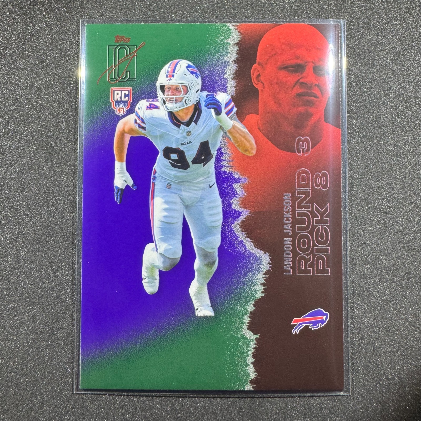 2025 Topps Landon Jackson Signature Class Green and Purple