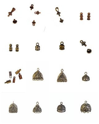 Bead Caps w/ Loop Peg 4-26mm Large Hole Tassel  1-18ct
