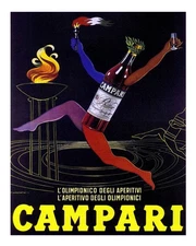Vintage Campari Wall Art Poster - Elegant Retro Decor Premium Quality