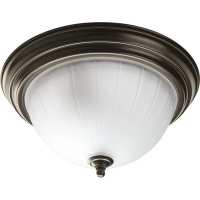 PROGRESS Lighting P3817-20 2 light Antique Bronze Melon Glass Welbourne/Hubbell