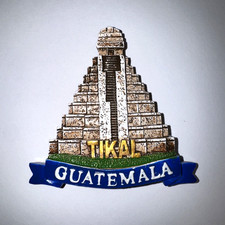 Recuerdo Imán Nevera Tikal Templo Maya Pirámide Guatemala
