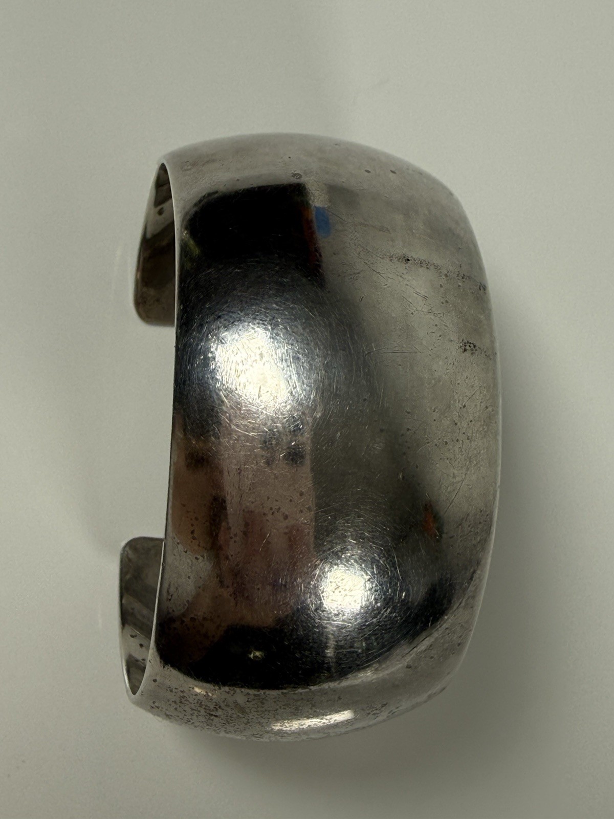 Vintage J. Wright Solid Sterling Silver Cuff Brac… - image 3