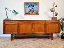 Vintage Mid Century Medium Teak Danish Design Long John Sideboard Buffet Credenz