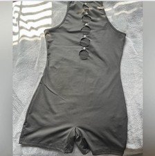 SHEIN Black Shorts Romper