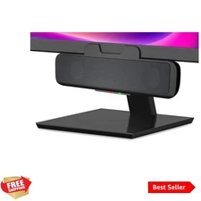 USB Speaker Bar CA-2890 – Stereo USB Powered Speaker, Easily Clamps to Monito...