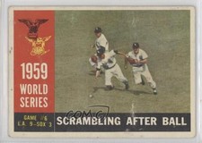 1960 Topps World Series Chicago White Sox Luis Aparicio Nellie Fox #390 HOF 0i4d