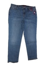 Gloria Vanderbilt Amanda Women's Blue Jeans 18W Stretch Tapered Leg