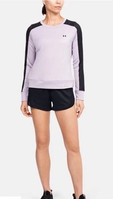 Under Armour Sweatshirt SZ Med Purple Crew Neck Pullover Loose Fit Active NWT