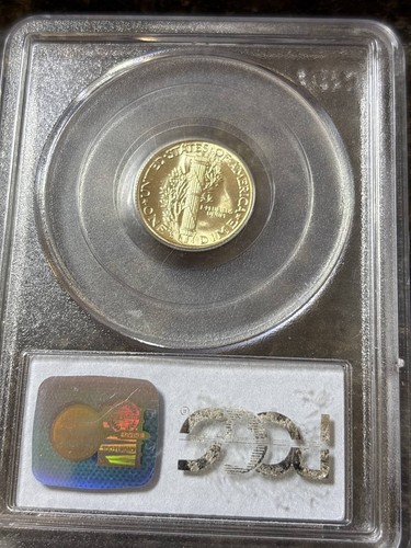 1936 D Dimes Winged Liberty Head or Mercury PCGS MS-65 FB - Picture 2 of 4