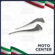 COPPIA LEVE MANUBRIO CROMATE PIAGGIO VESPA 50 125 GT 150 GL SPRINT VNB SUPER 