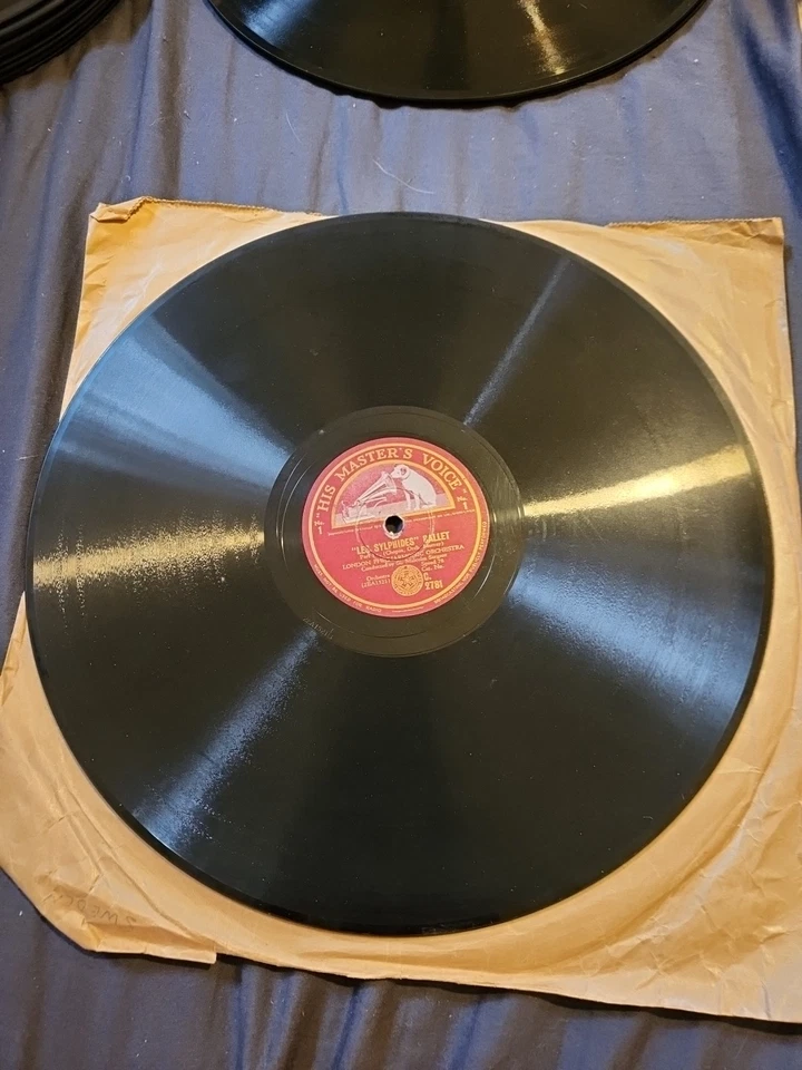 MALCOLM SARGENT "Les Sylphides" Ballet (Chopin) 78rpm 12" C2782 (sides 3&4) NM+  - Image 2 of 4
