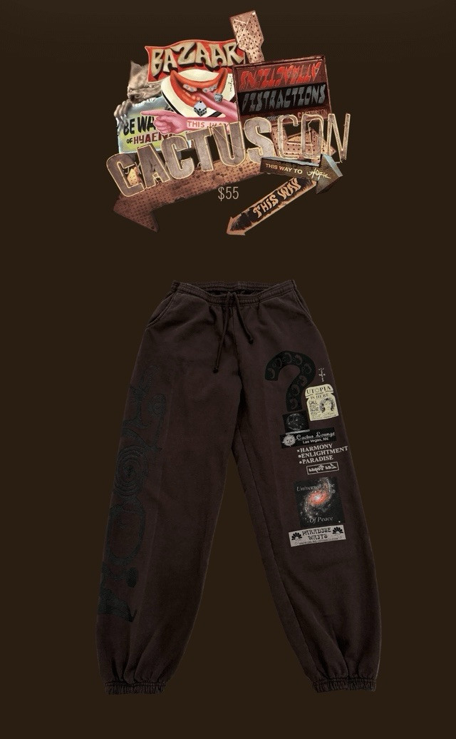 Travis Scott CJ Online Ceramics Utopia Graphic Sweatpants