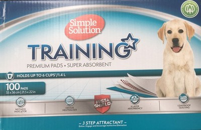 Simple Solution super saugfähige Premium Hunde- und Welpen-Trainingspads 100er-Pack