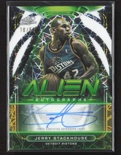 2025-26 Topps Cosmic Chrome #AA-JS Jerry Stackhouse Alien Autographs Gold /50