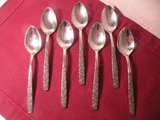Set Of 7 Teaspoons Oneida Northland MONTE CARLO Stainless 6 1/8"