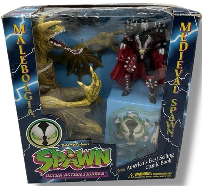 Vtg Spawn Prannoi Medieval Spawn vs. Malebolgia Action Figures NIB Collector Set