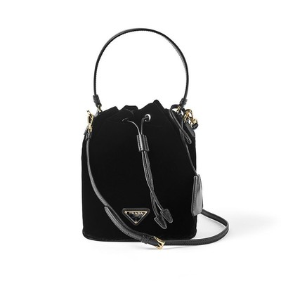 Prada Mini Rucksack Eimer Triangle Velours 1BE067 2C7Q F0002 145682869