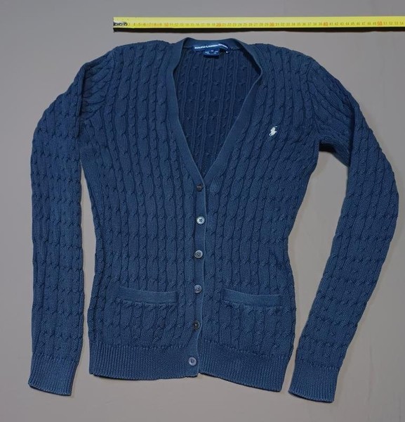 Women Ralph Lauren Sweater Navy Cotton 38 / M / 46