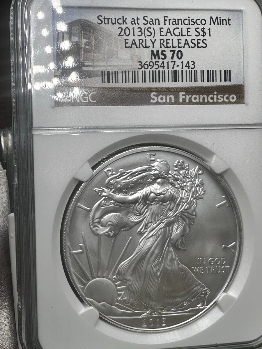 American Eagle MS 70 Graded 2013 Silver Bullion Coins for sale | eBay