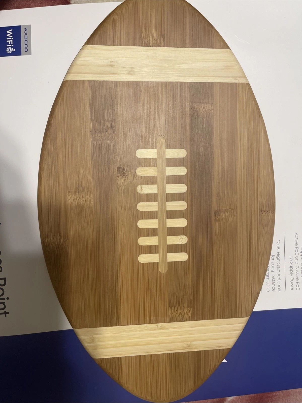 Carimbo Wood Style Bamboo, Looking Of Ball Football American