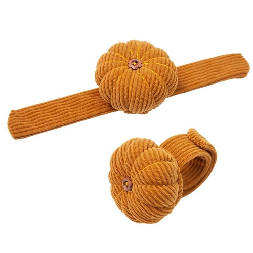 Pumpkin Needle Holder Craft Pin Cushion Wrist Protect Sewing Accessories Tool - Picture 15 of 17