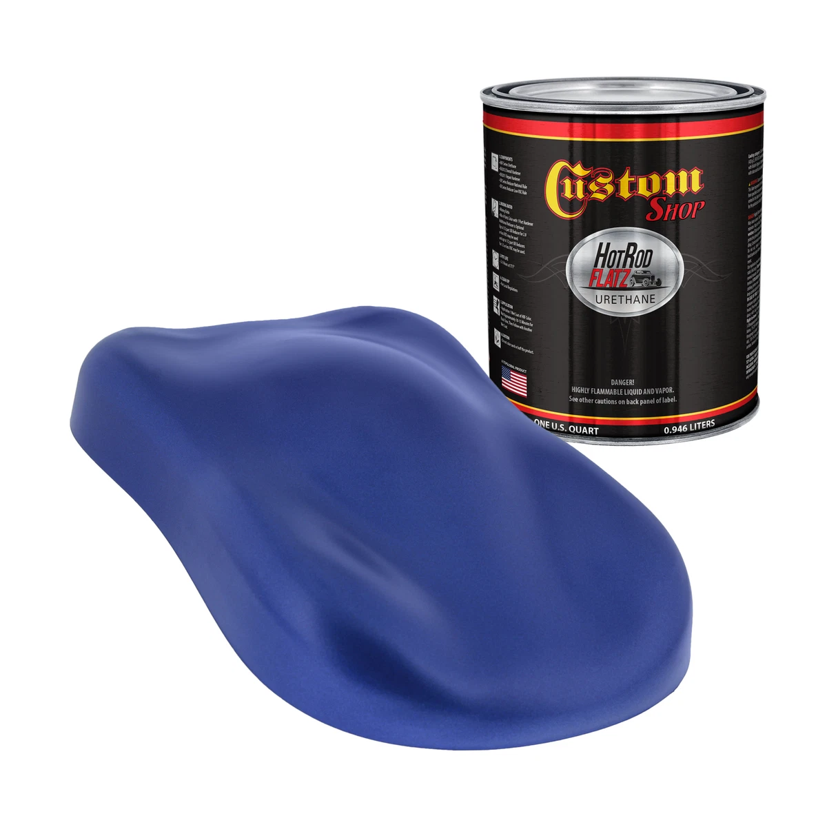 Flat blue online car paint