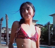 ZAFUL Snakeskin Print Bikini Women Red Small