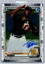 2020  Bowman Chrome #CPA-TT Tahnaj Thomas RC Auto