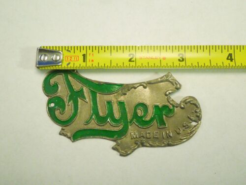 "Emblema de insignia de cabeza de bicicleta ""Hecho en EE. UU."" con logotipo verde de colección - Imagen 5 de 5