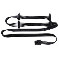 6Pin Male to 4 SATA 15Pin Power Suppl Cable for Corsair HX650 HX750 HX850 HX1050