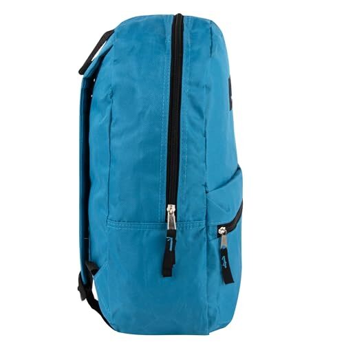 Classic 17 Inch Backpack with Adjustable Padded Shoulder One Size Light Blue - Bild 4 von 6