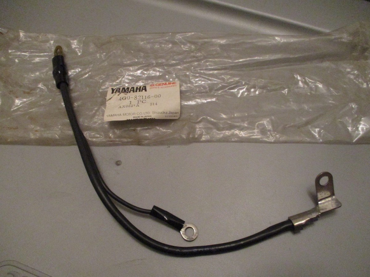 PCエンジン NOS Yamaha OEM Minus Lead Wire 1981-1983 XJ550 1984-1985