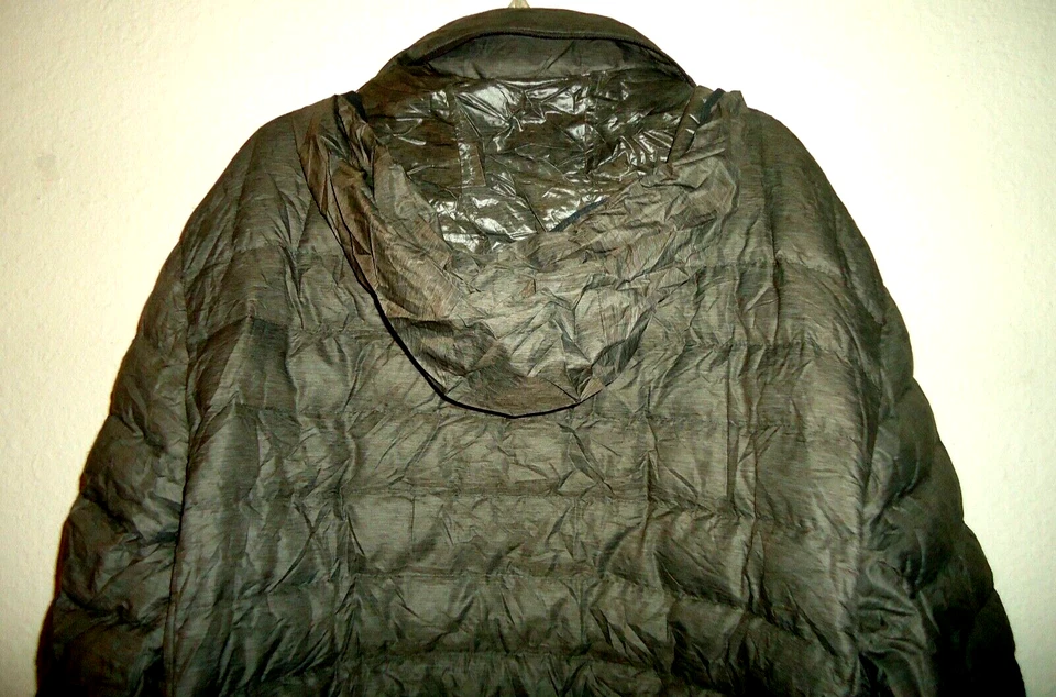 HAWKE.Co Sport Hombre Gris Puffer Chaqueta Cremallera Capucha Talla-L Foto 4 de 4