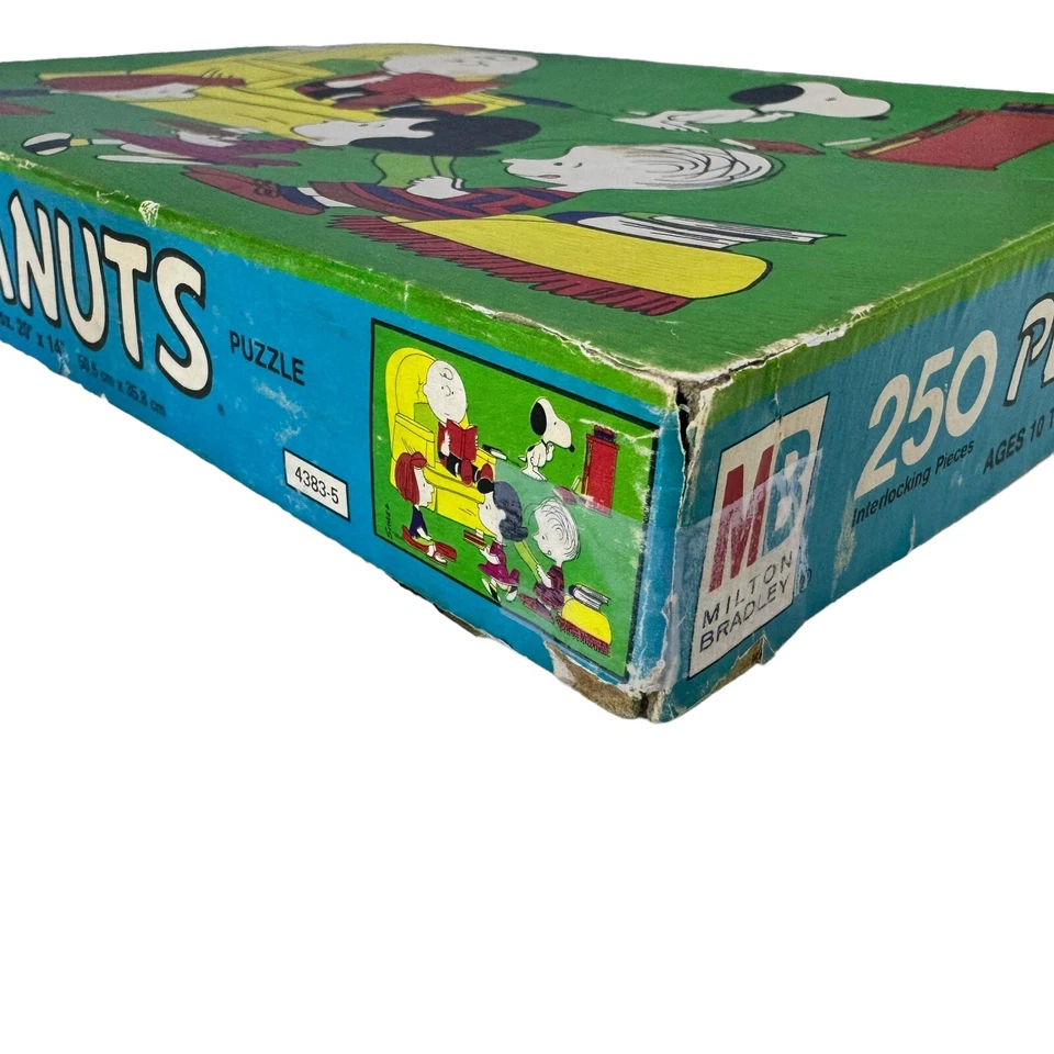 Rompecabezas Milton Bradley Peanuts Charlie Brown Snoopy Gang de colección 250 piezas Foto 4 de 4