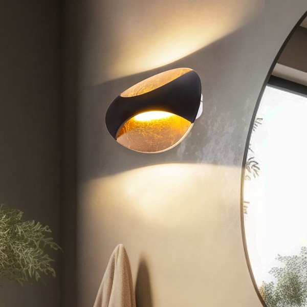 Wandlampe Wandleuchte Esszimmerlampe Flurlampe Goldfarben Up Down Led H 15 Cm-image