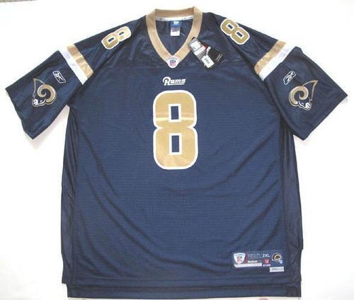 RBK ST. LOUIS RAMS SAM BRADFORD PREMIER NAVY HOME JERSEY LARGE - Picture 3 of 6