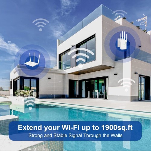 WIFI Repeater WLAN Mesh Verstärker Booster Signal Extender 2,4/5GHz 1200Mbit/s - Afbeelding 6 van 11