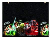 Plastic Heroes And Villains Star Wars Tablecloth, 1.8m X 1.2m Plastic Heroes And Villains Star Wars Tablecloth, 1.8m X 1.2m