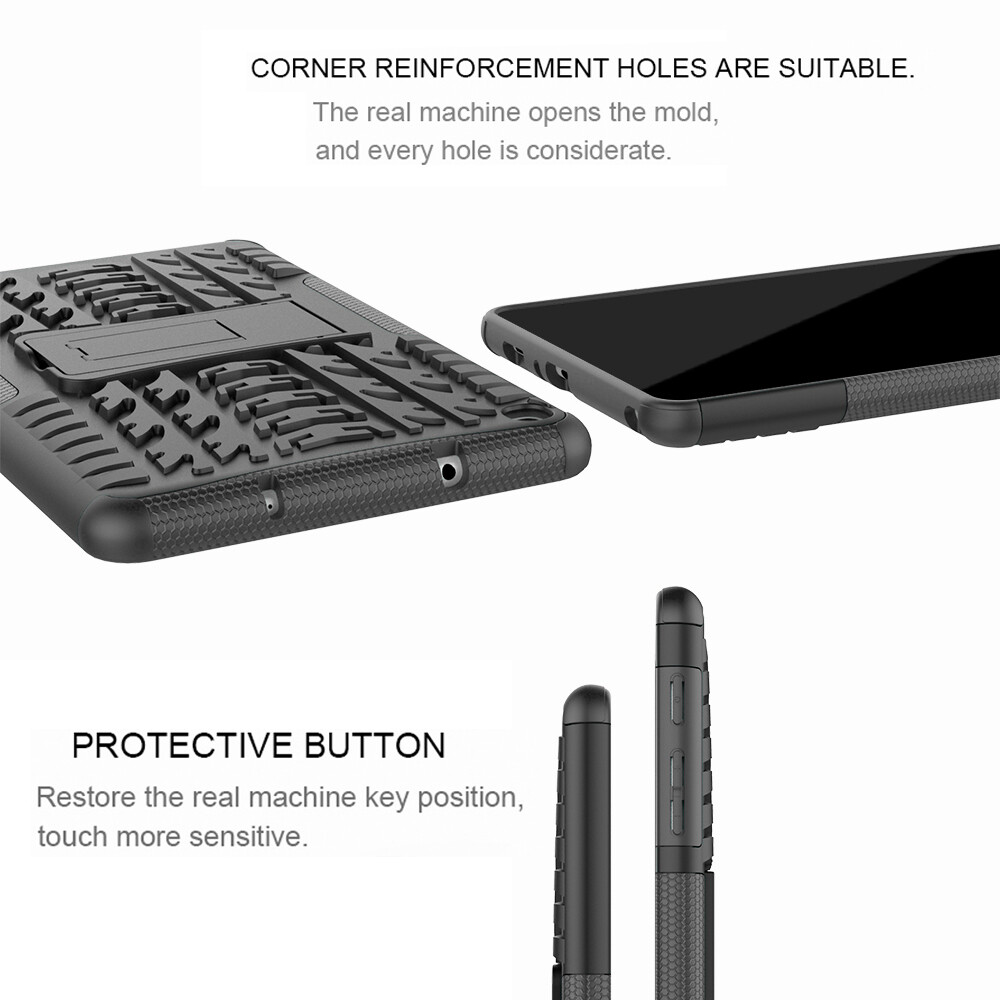 For Samsung Tab A 8.0" P200 P205 Case Hybrid Rugged Hard Back Cover Kickstand