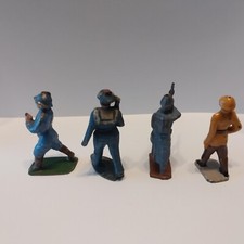 Lot De 14 Figurines QUIRALU : Fusiliers Marins Au Defilé