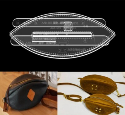 Olive Shape Handbag Acrylic Template Leather Pattern Templates for Bags