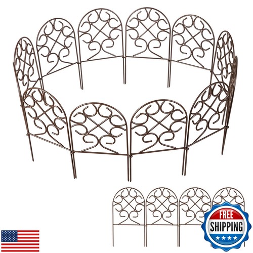 Evergreen Garden Scroll Garden Fence Edging | No Dig Landscape Edging for Gar