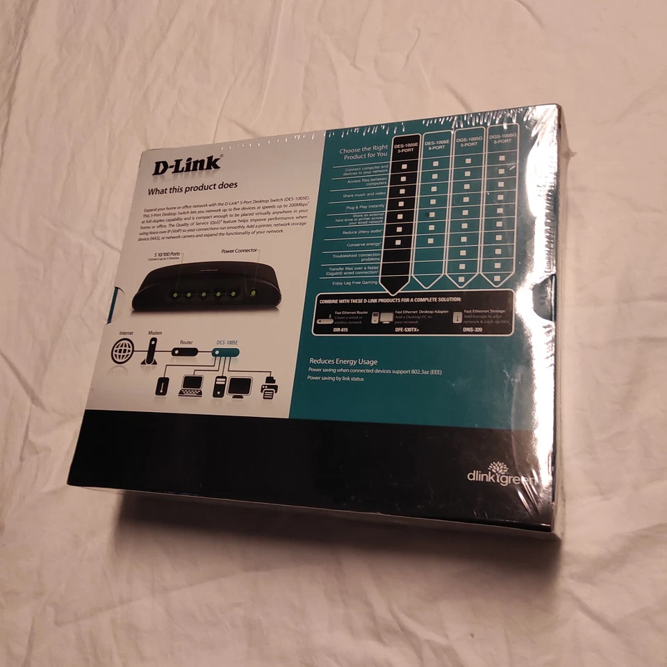 D-Link  DES (DES-1005E) 5-Ports External Ethernet Switch - Image 2 of 2