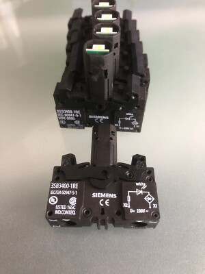 3SB3 400-1RE Siemens Lampenfassung 230 V LED X 7St. Box