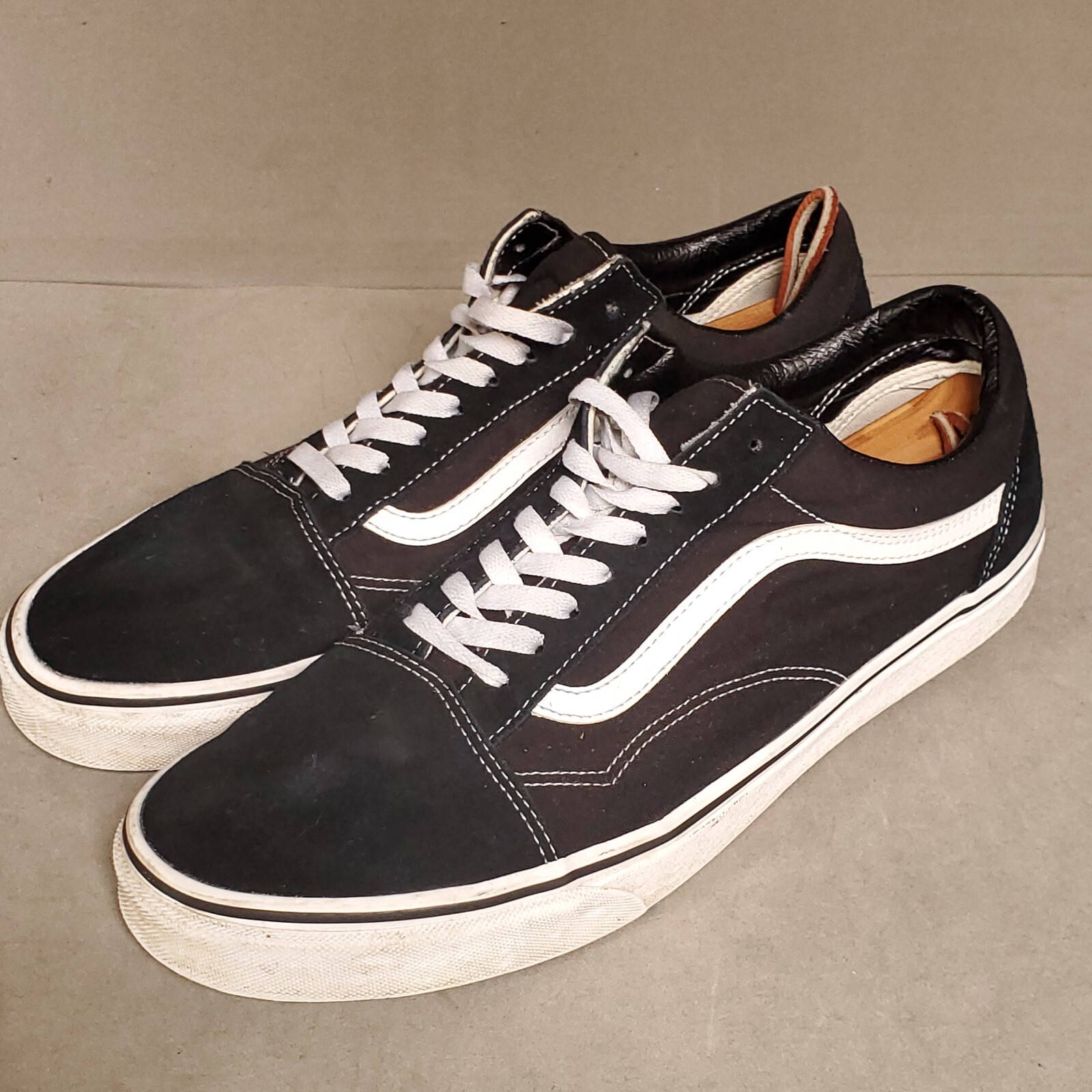 LOTTO Vans Off The Wall 500714 Nero Scarpe Casual Sneakers Scamosciato Tela Uomo Tg 13