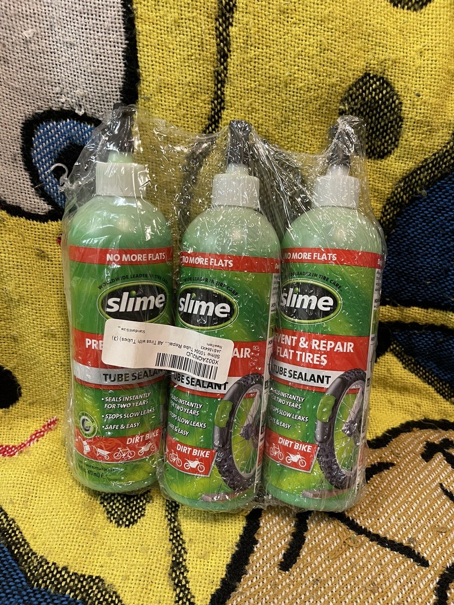 3x Slime 10004 Tube Repair Sealant Bicycles Dirt Bikes Tire Repair