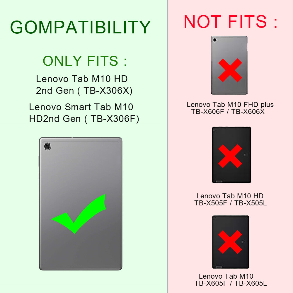 Custodia per Lenovo Tab M10 HD (2a generazione)10,1 pollici TB