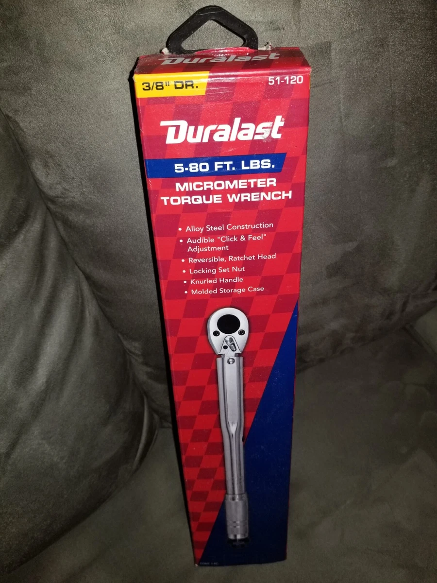 NEW DURALAST 51 120 TORQUE WRENCH 3 8