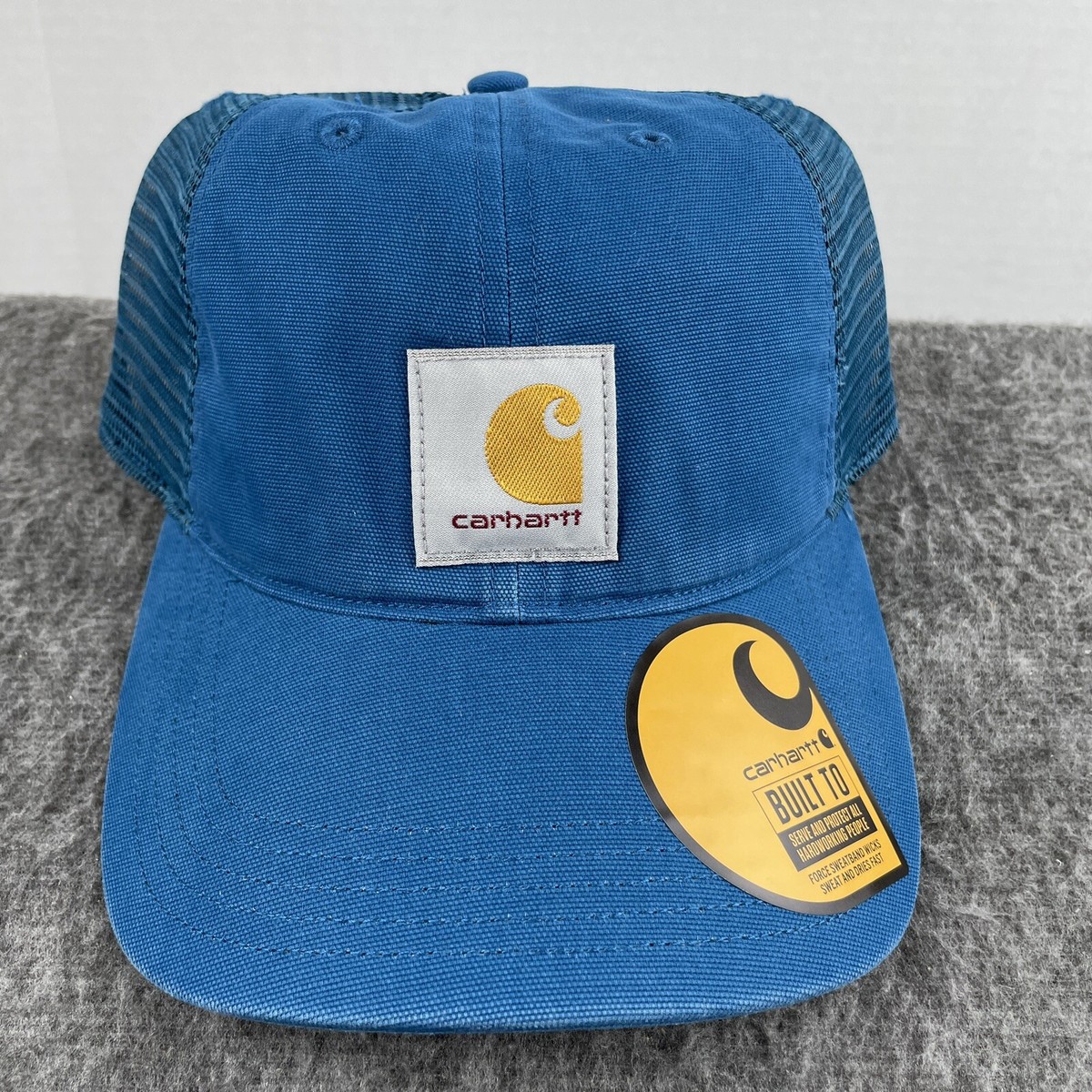 CARHARTT Buffalo Force Deep Lagoon Snapback Canvas Mesh Cap AH0286