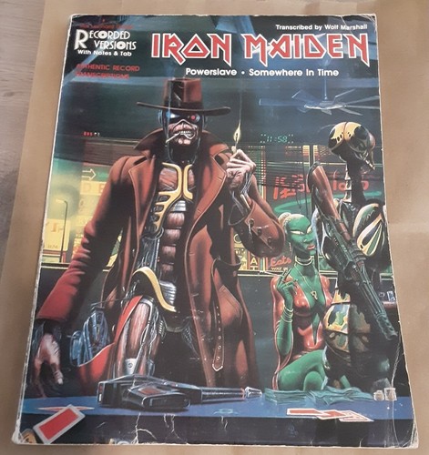 IRON MAIDEN - POWERSLAVE / SOMEWHERE IN TIME - GUITAR TAB BOOK - TABLATURE MUSIC